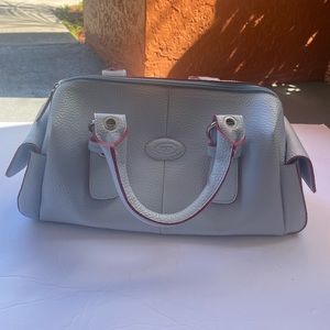 TOD’S LEATHER BABY BLUE PURSE